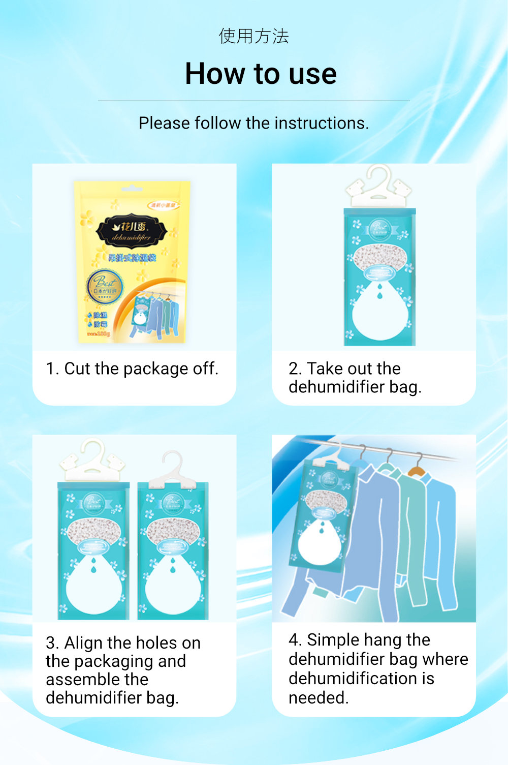 Farcent Hanging Dehumidifier Bag 500ml-10